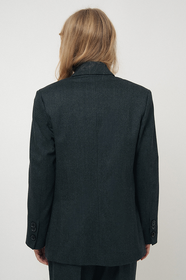 Bea - grey wool flannel